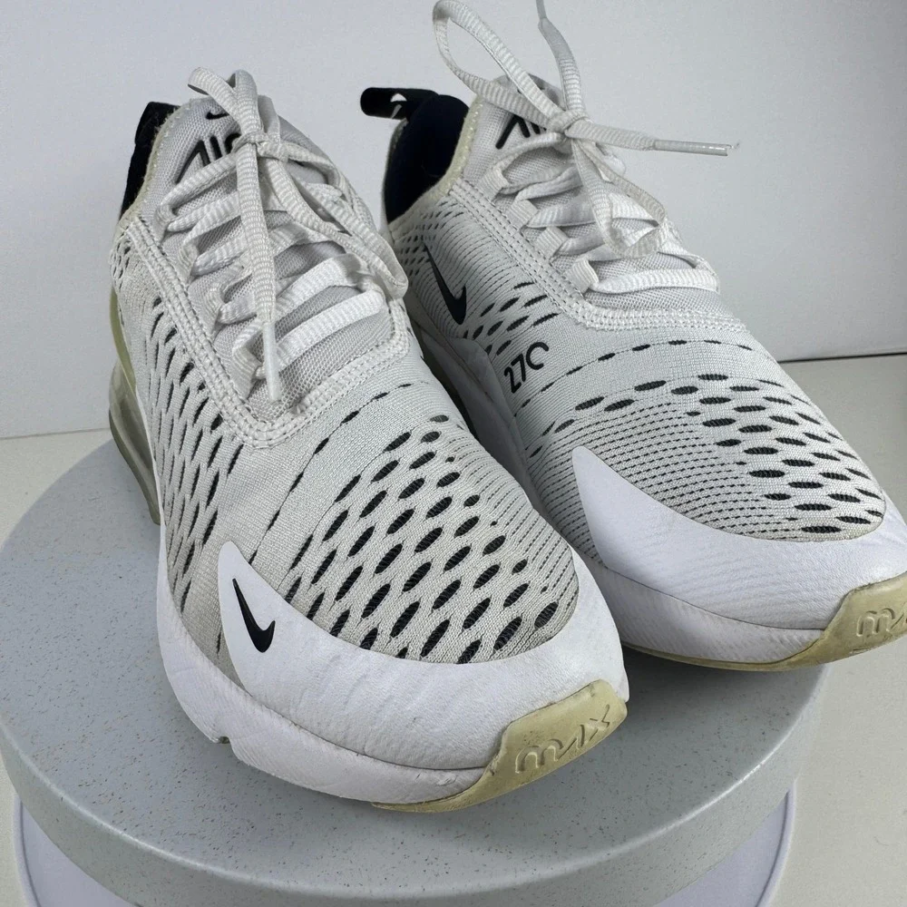 Nike Women Sneakers Air Max 270 Mesh Running Casual White Black US 5.5 - Picture 5 of 14